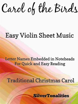 cover image of Carol of the Birds Easy Violin Sheet Music